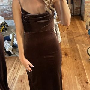 Revelry Dusty Purple velvet dress.